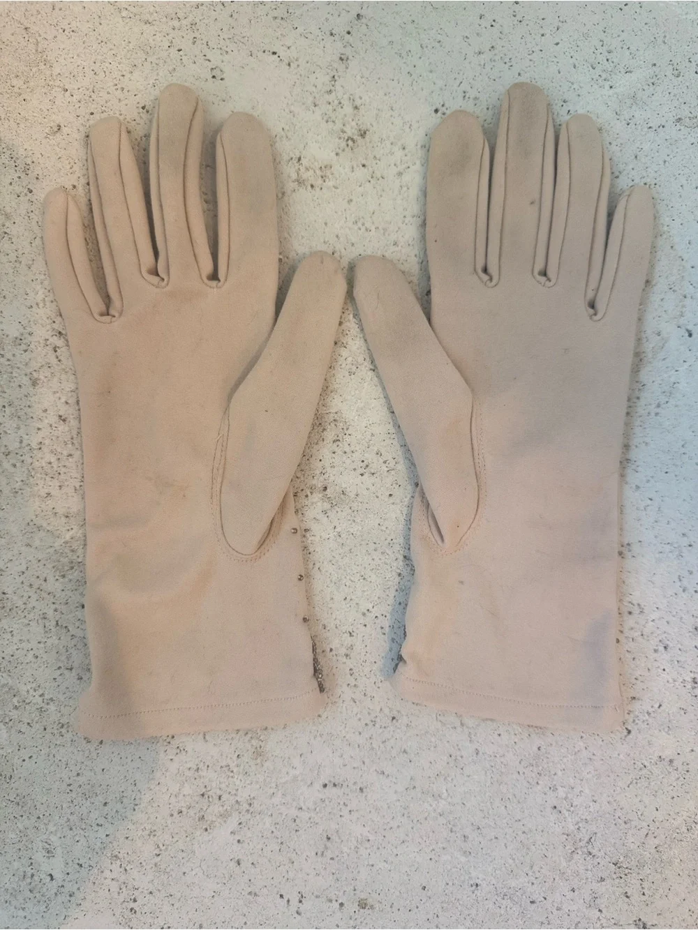 Vintage Embellished Cream Women's Dress Gloves